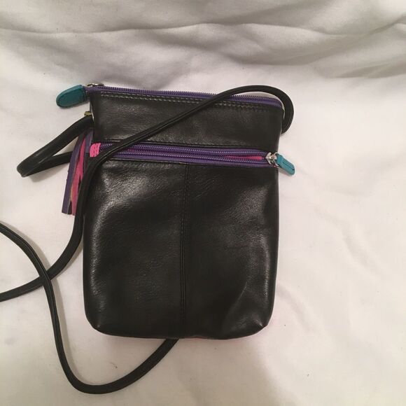 lli New York Multicolor Tassel Leather Crossbody - Picture 2 of 7